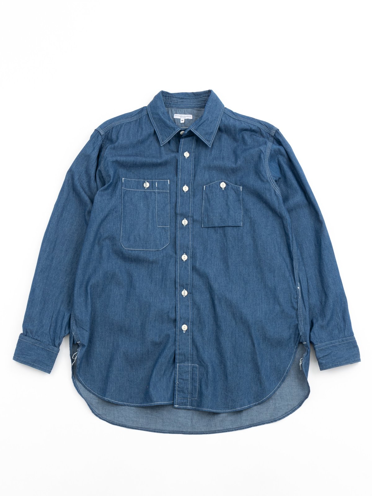 Work Shirt Blue Cotton Denim Shirting