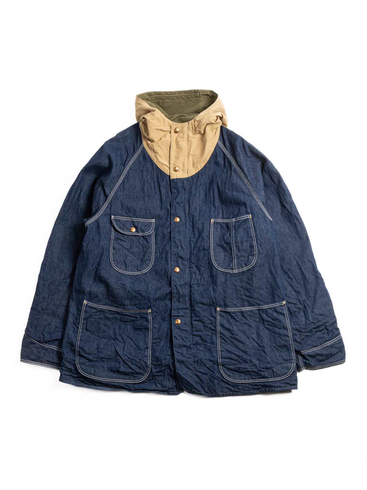 (6143) 60/40 CLOTH HOODED COVERALL ONE WASH - Image 1