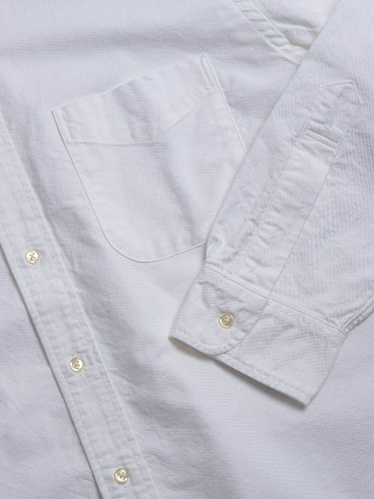 (8112) OXFORD BD SHIRT WHITE - Image 3