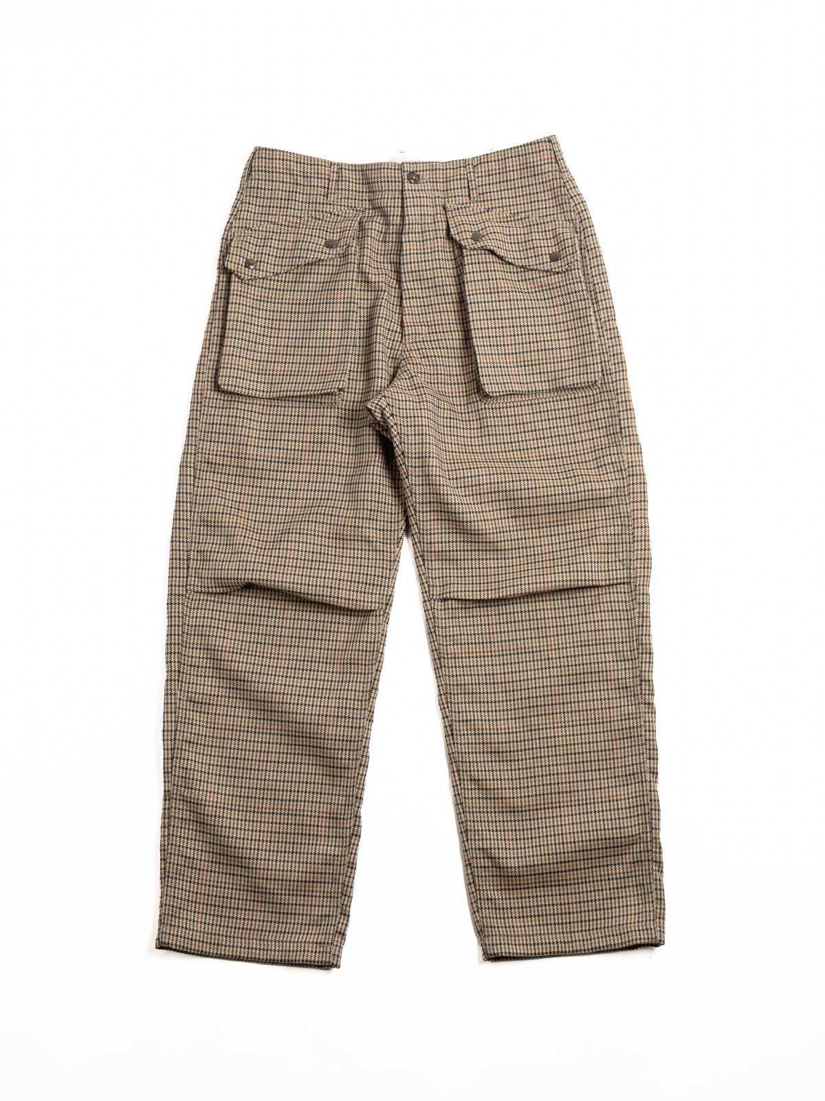 NORWEGIAN ARMY PANT / BROWN POLY GUN&ndash;CLUB CHECK - Image 1