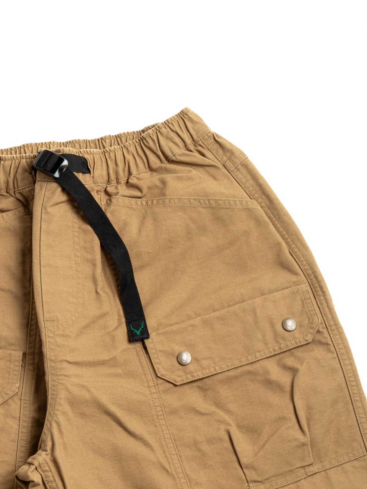 SOUTH2 WEST8 BELTED HARBOR PANT OX PARAFFIN COATING MUSTARD - Image 2