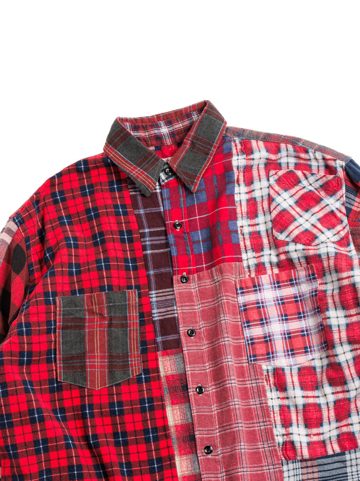 REBUILD by NEEDLES FLANNEL SHIRT STRAIGHT HEM SHIRT ASSORTED 5 - Image 2