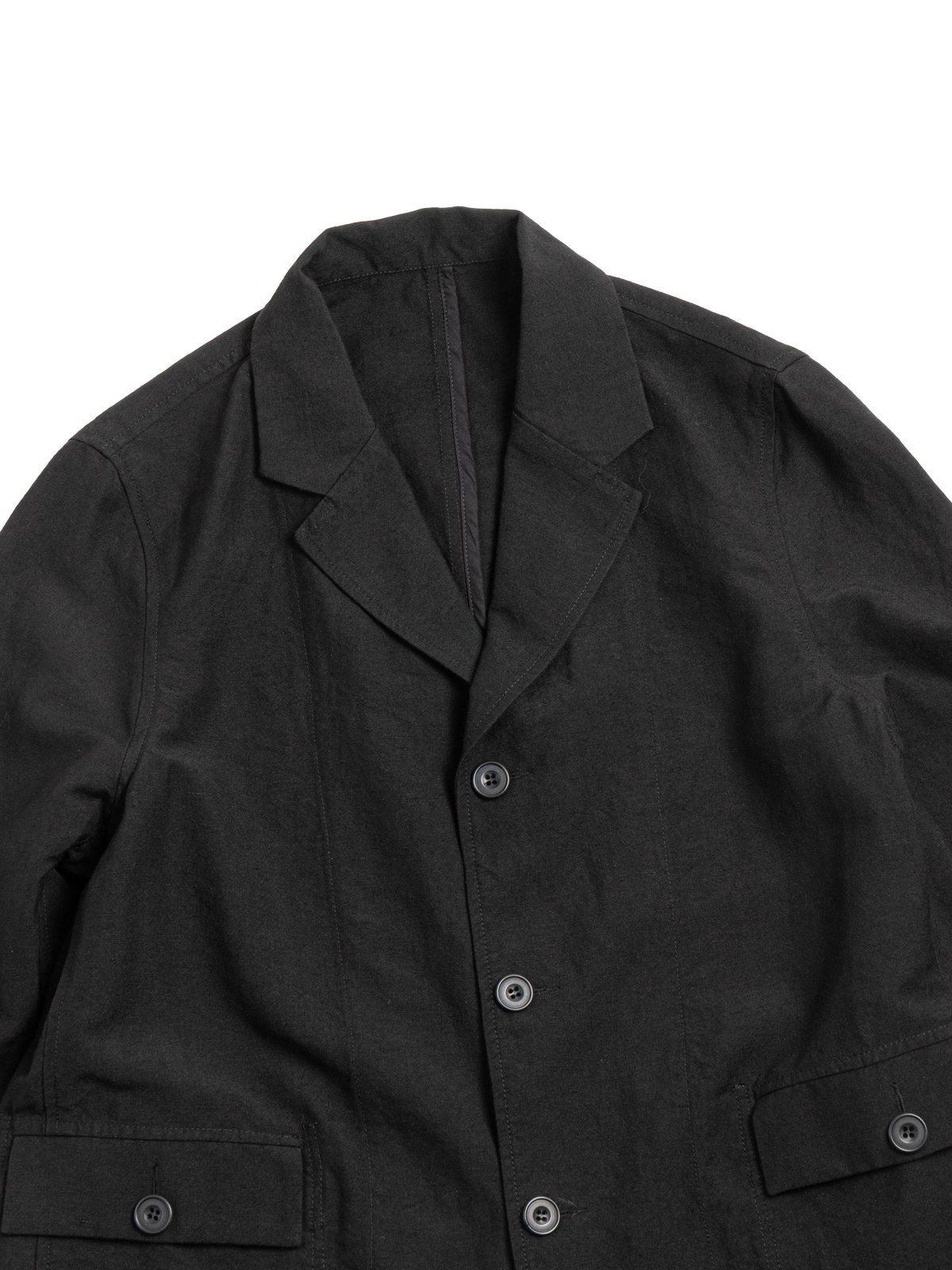 REVERSIBLE JAK PAT JACKET &ndash; LIN WOOL &ndash; BLACK - Image 2