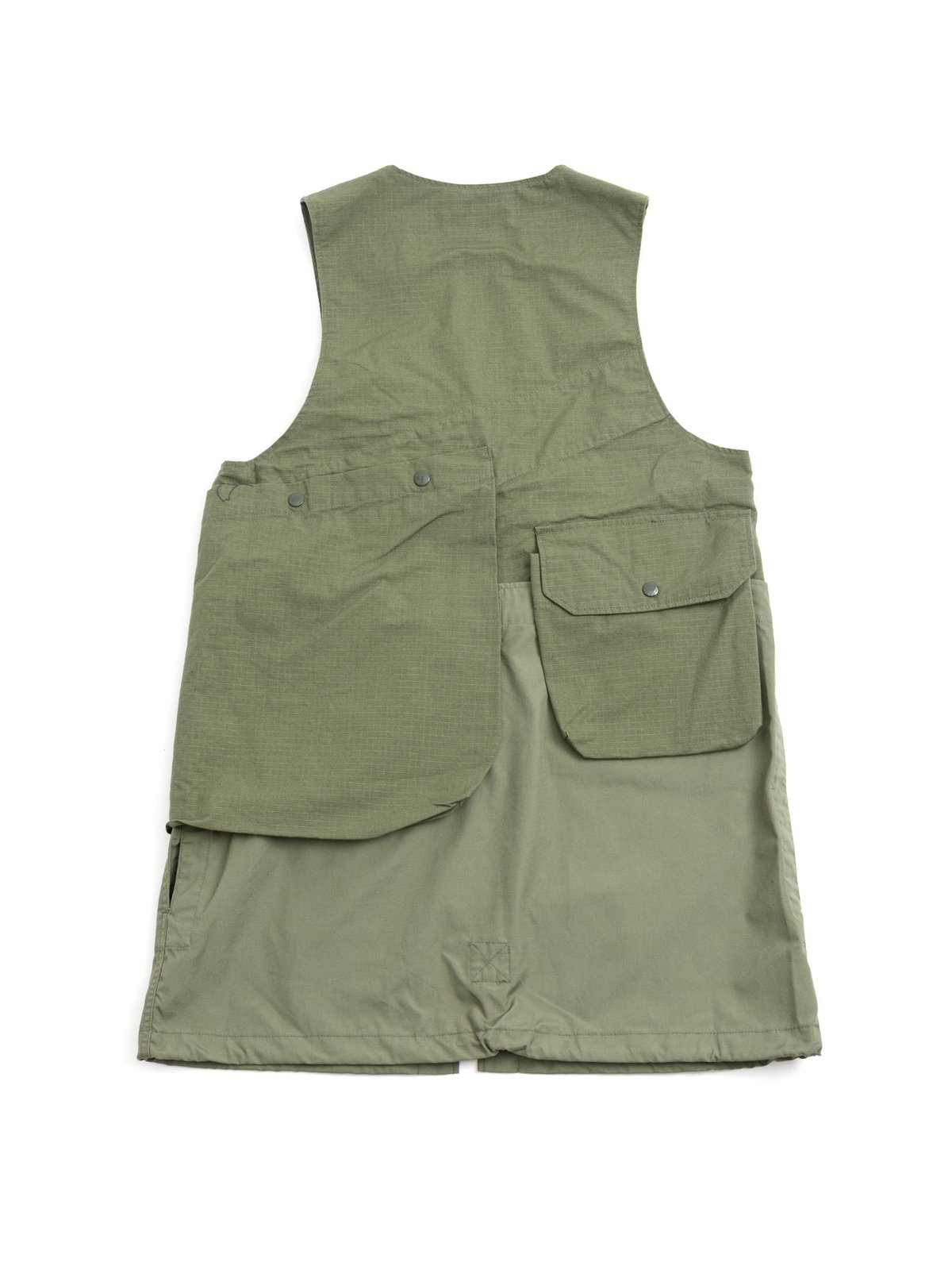 FISHING VEST OLIVE COTTON RIPSTOP - Image 5