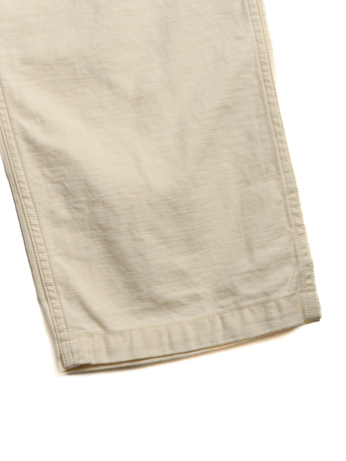 (Lot 5002) FATIGUE PANT (REGULAR FIT) REVERSE SATEEN ECRU - Image 4