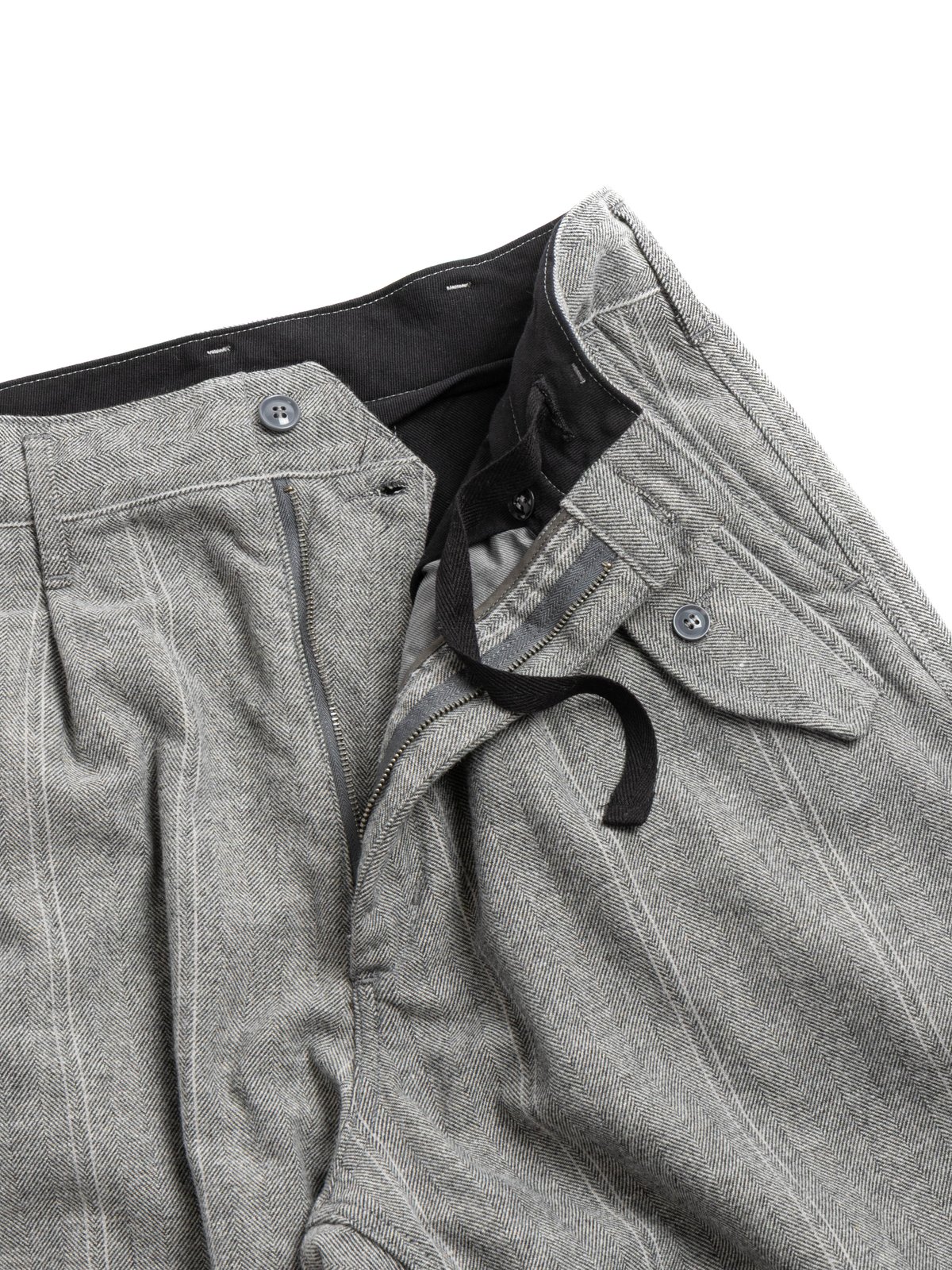 IAC PANT LT. GREY WOOL STRIPED HB - Image 3