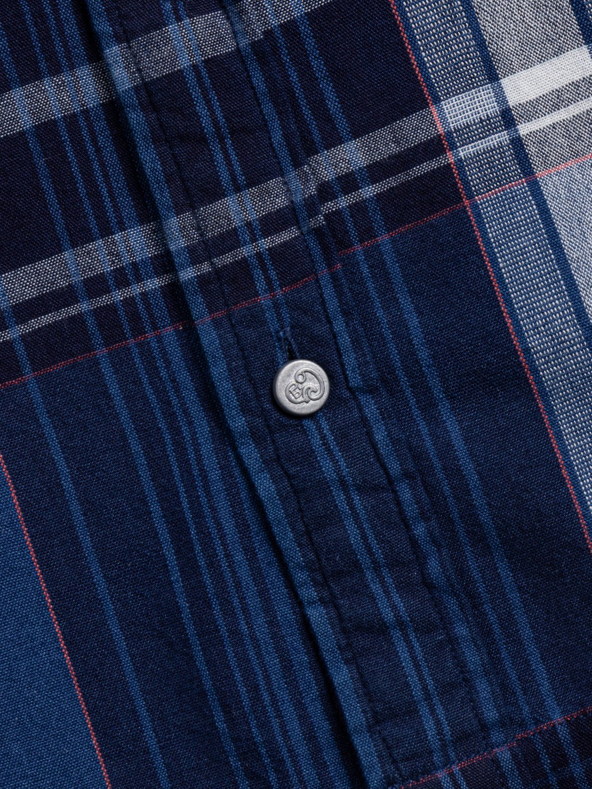 (OM45475.35) TBB HAND WOVEN NATURAL DYE ORGANIC STOUT WEAVE B.D. STRAIGHT HEM SHIRT - Image 4