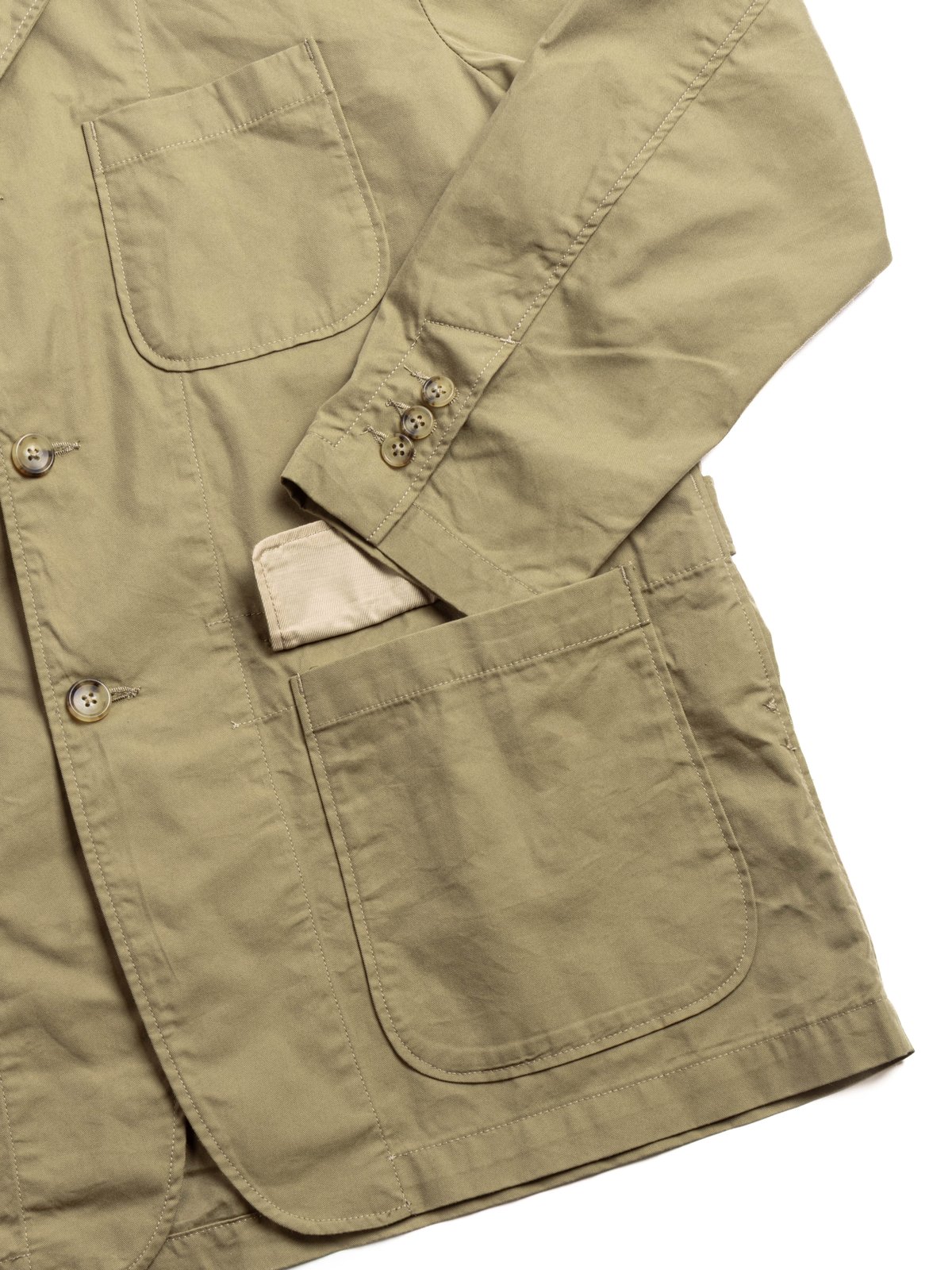 LOITER JACKET KHAKI LT.WEIGHT NYCO TWILL - Image 3