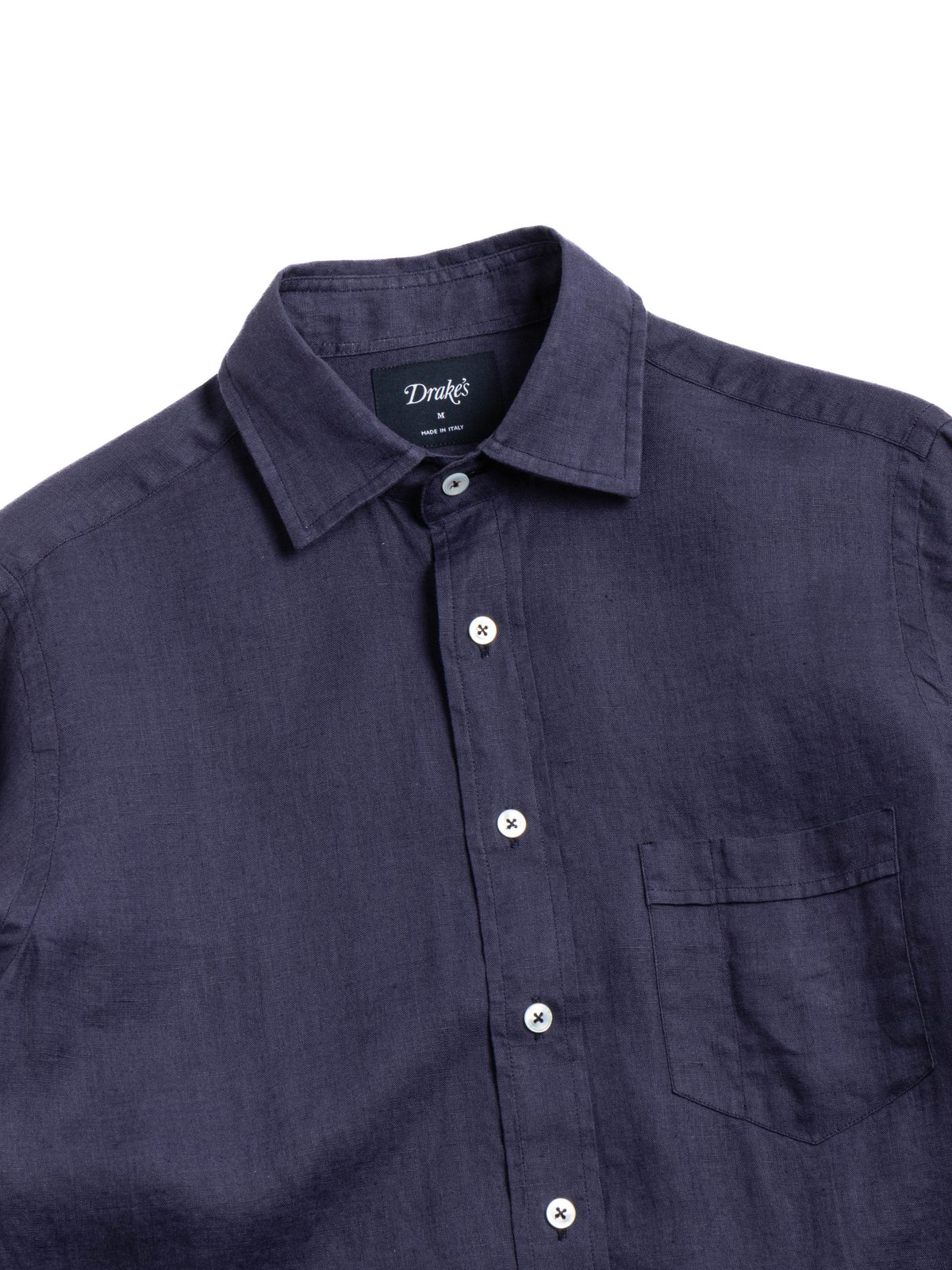 THE LINEN SUMMER SHIRT NAVY - Image 2