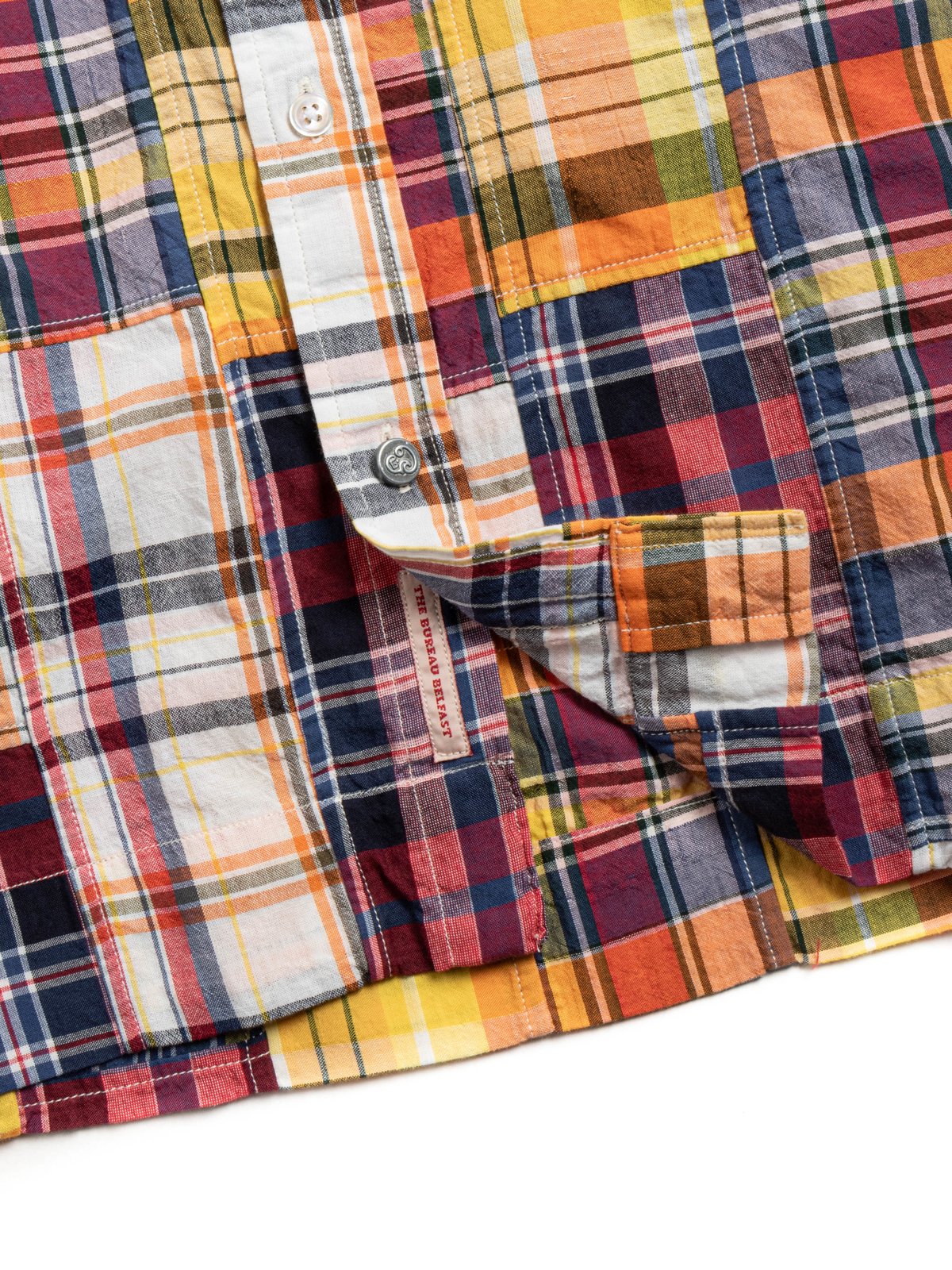 (OM45645.19) STANDARD WEAVE MADRAS S/S SEASONAL PATCHWORK - Image 3