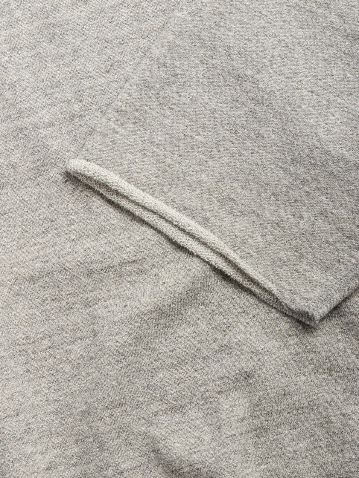 (LOT 74001) CUT OFF SLEEVE SWEAT SHIRT HEATHER GREY - Image 4