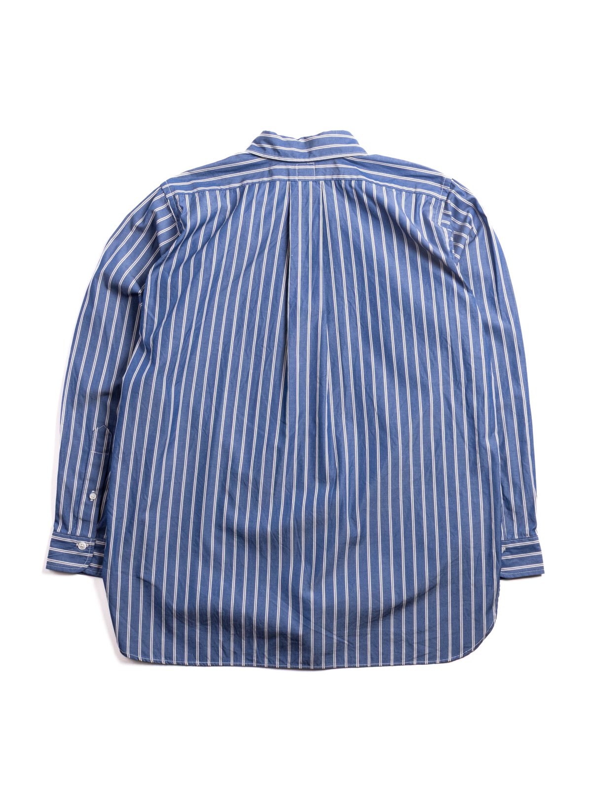 (CS005)  W.C.W SHIRT PULLOVER SHIRT BLUE X WHITE - Image 5