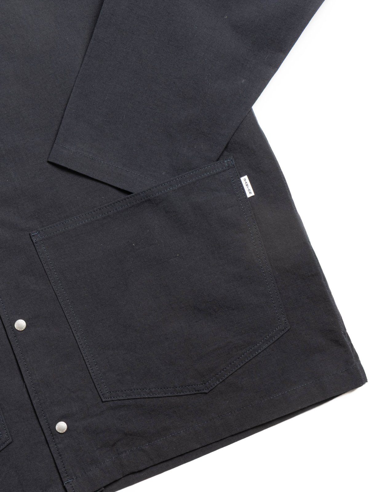 COVERALL SHIRT C/L WEATHER CLOTH NAVY - Image 3