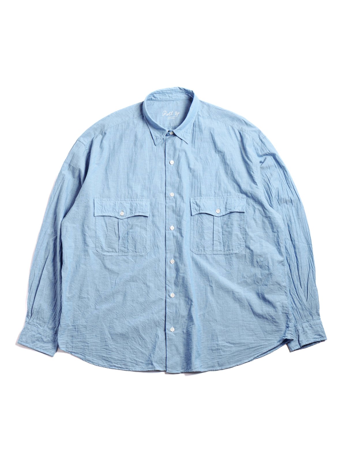 ROLL UP CHAMBRAY SHIRT BLUE (SPECIAL EDITION) - Image 1