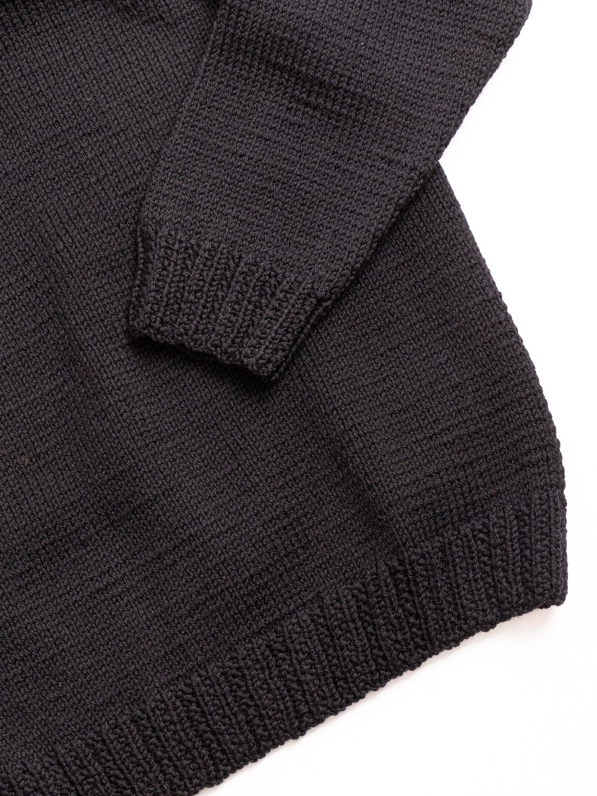 MIX STITCH JUMPER WOOLY BLACK - Image 4