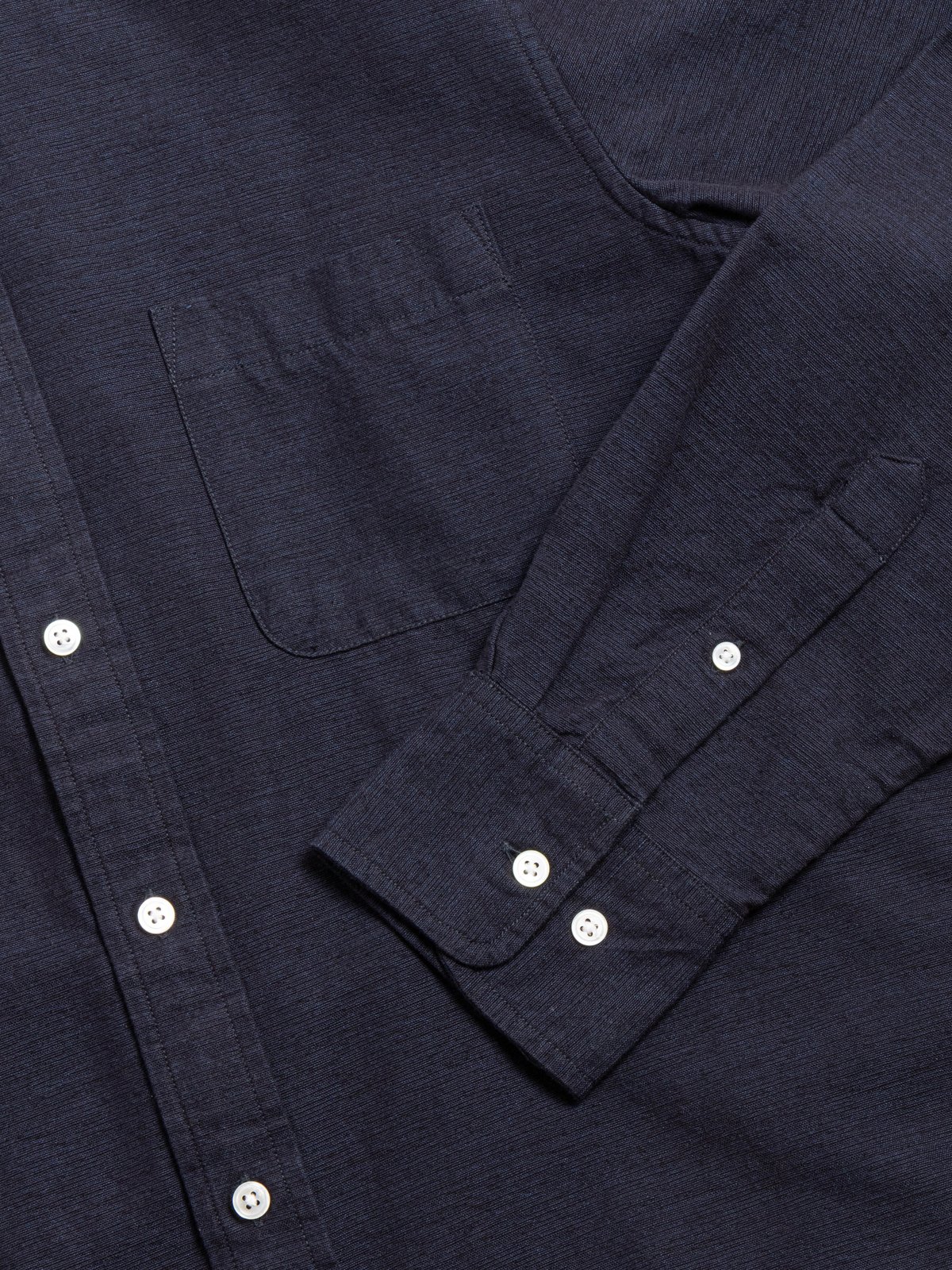 (OM45645.75) 5oz TWIN WEFT CHAMBRAY WEAVE NAVY - Image 3