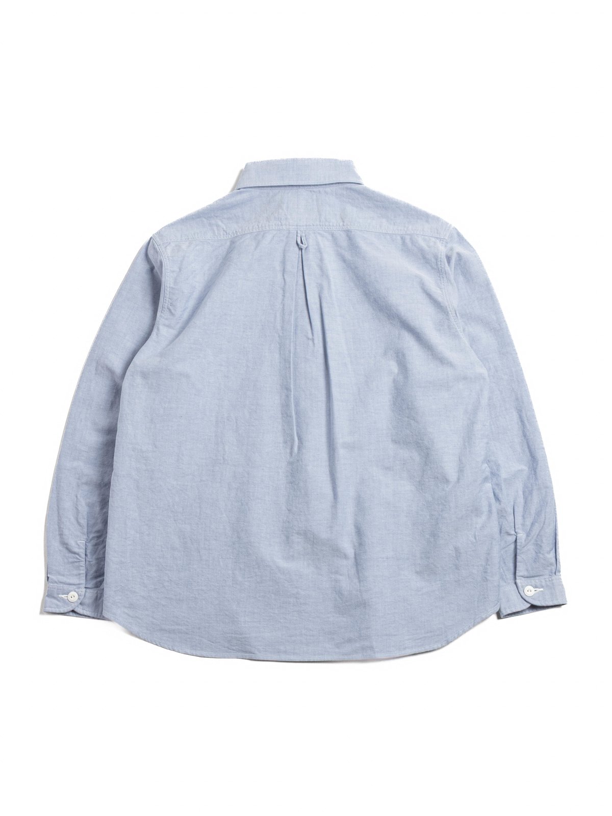 ROUND COLLAR P.O SHIRT L/S OXFORD BLUE - Image 5