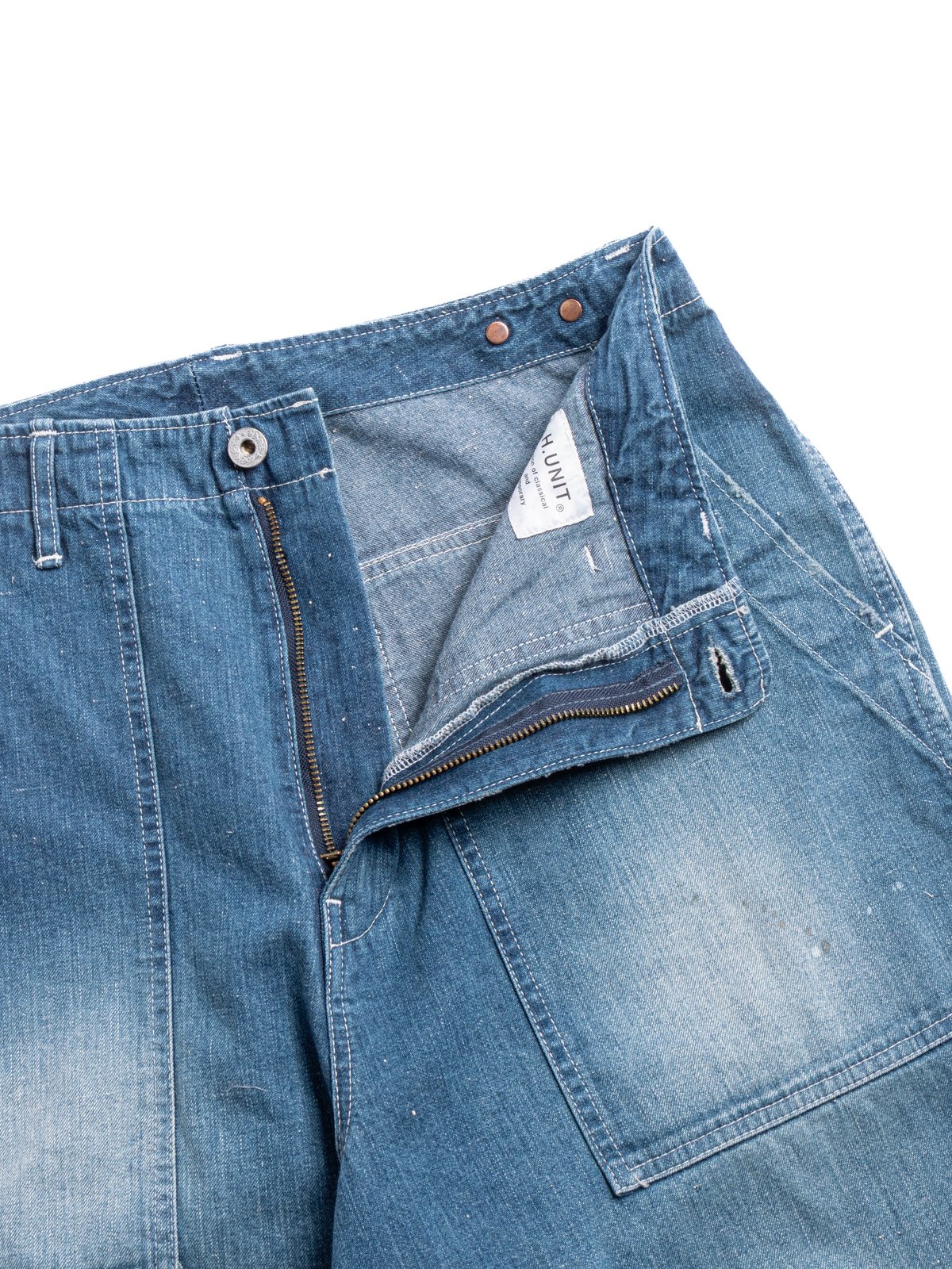 DENIM BAKER PANT (USED WASH) INDIGO - Image 3