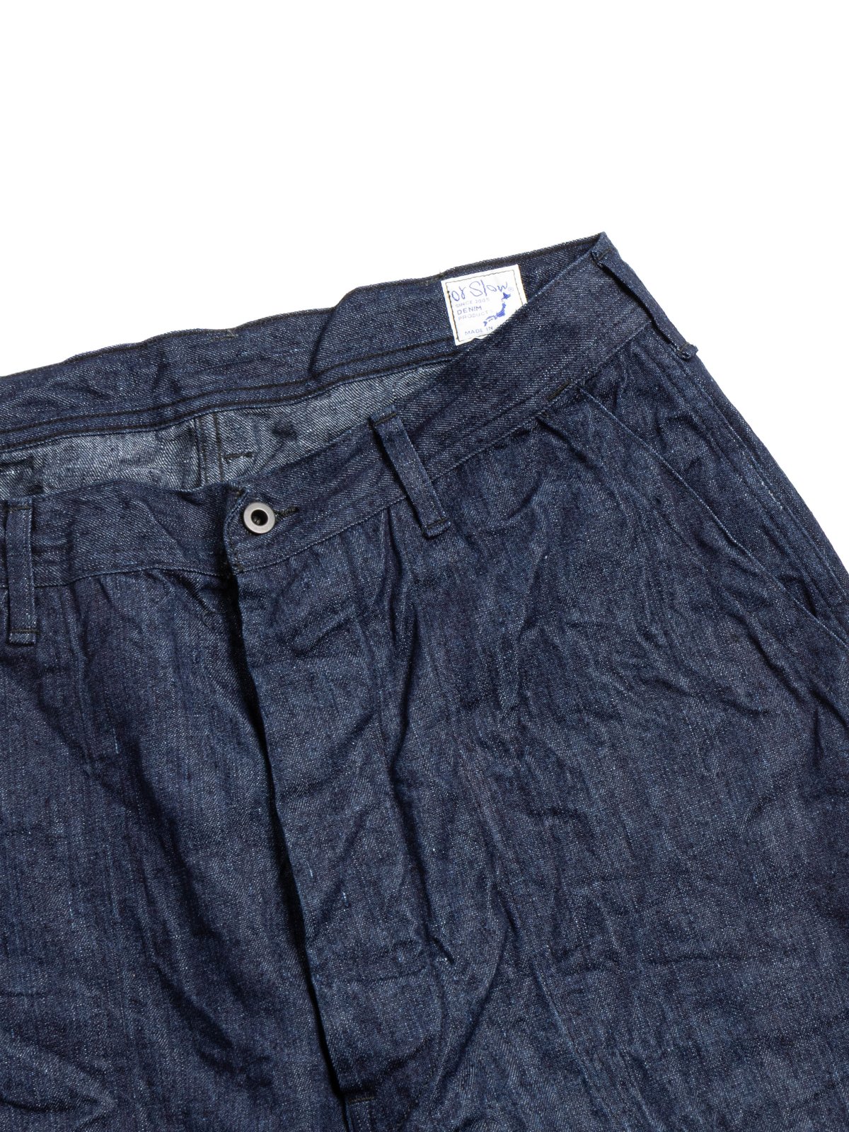 (V5130&ndash;L81) WWII 40&rsquo;s LINEN DENIM USN UTILITY PANT - Image 1