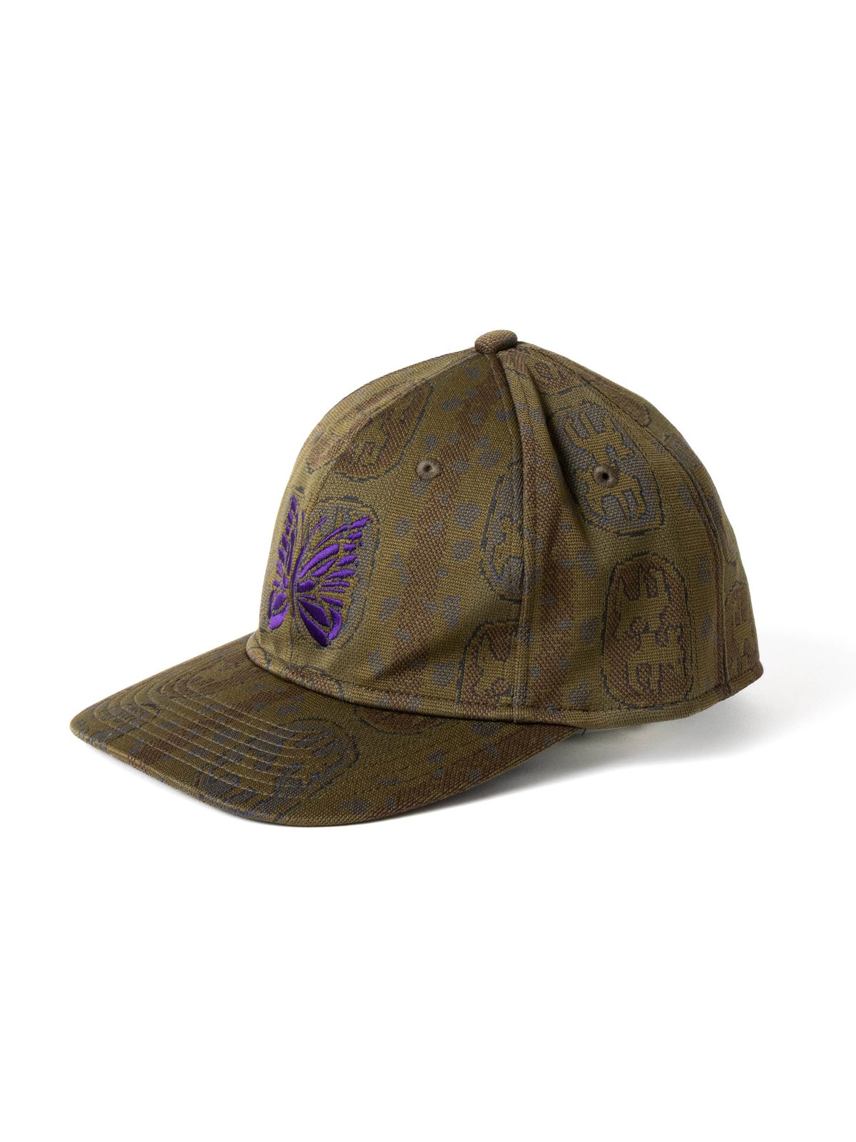 NEEDLES BASEBALL CAP &ndash; POLY JACQUARD OLIVE - Image 2