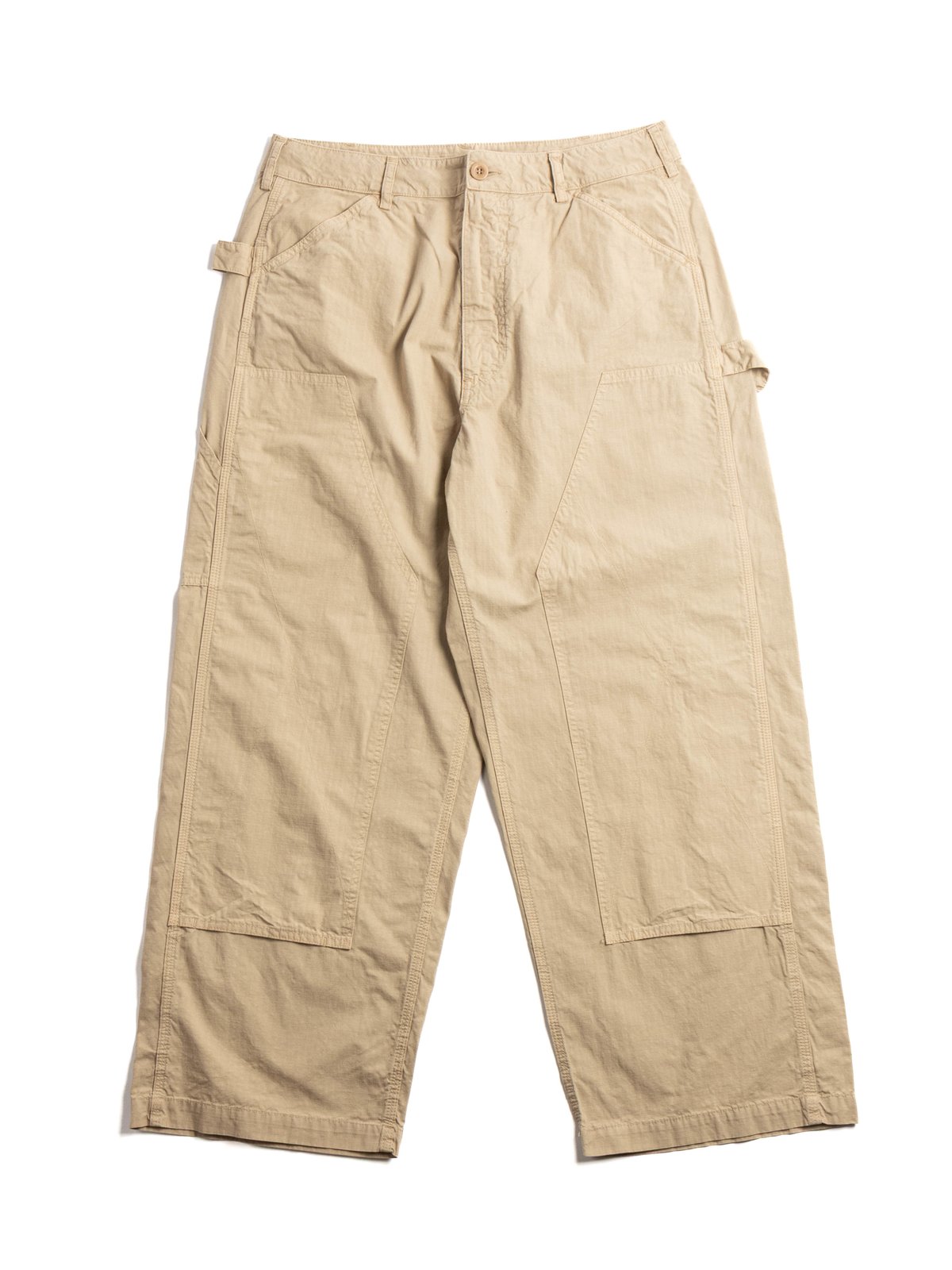 PAINTER PANT GARMENT DYED RIPTSOP KHAKI - Image 1