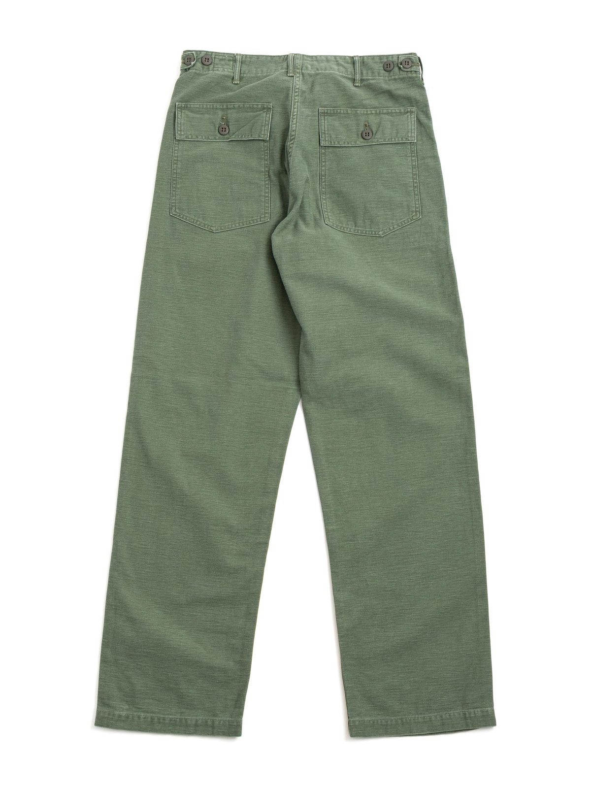 US ARMY FATIGUE PANT STANDARD FIT REVERSE SATEEN ARMY USED GREEN - Image 6
