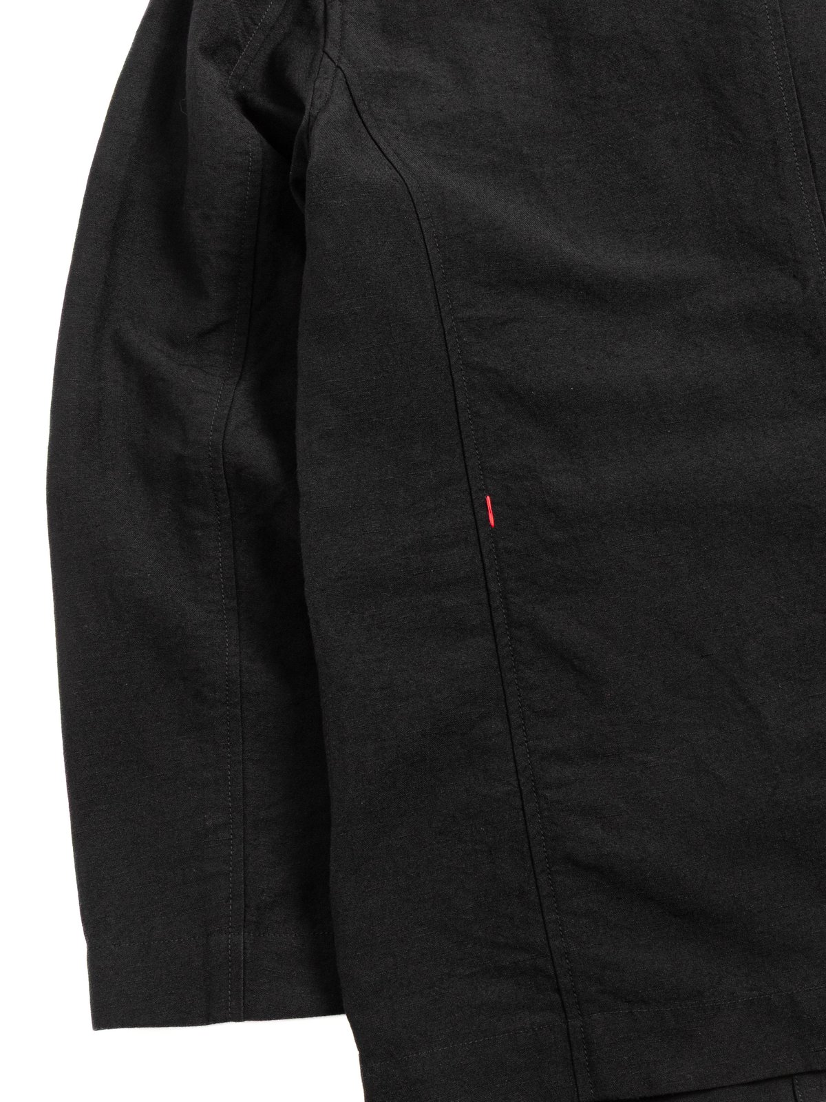 REVERSIBLE JAK PAT JACKET &ndash; LIN WOOL &ndash; BLACK - Image 4