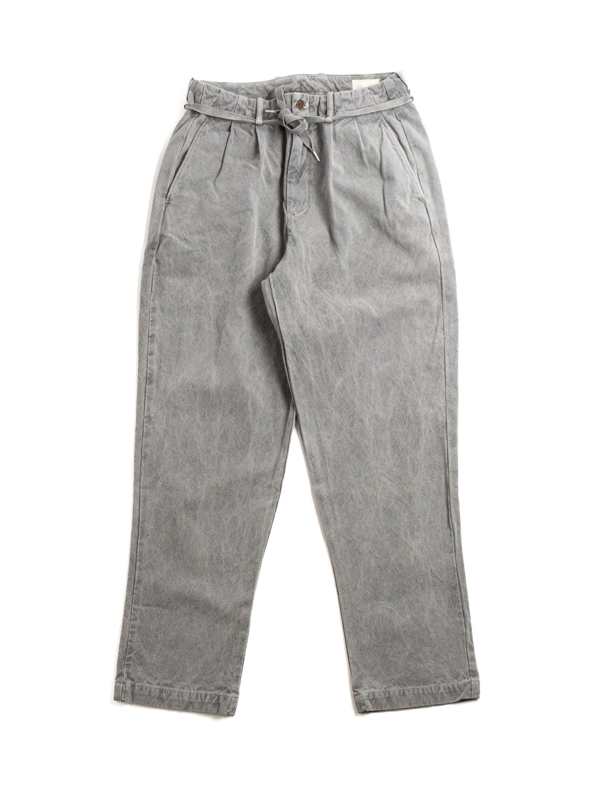 (SV–PT–001–11) 10oz CANVAS TAPERED 2TUCK PANTS SUMI - Image 1