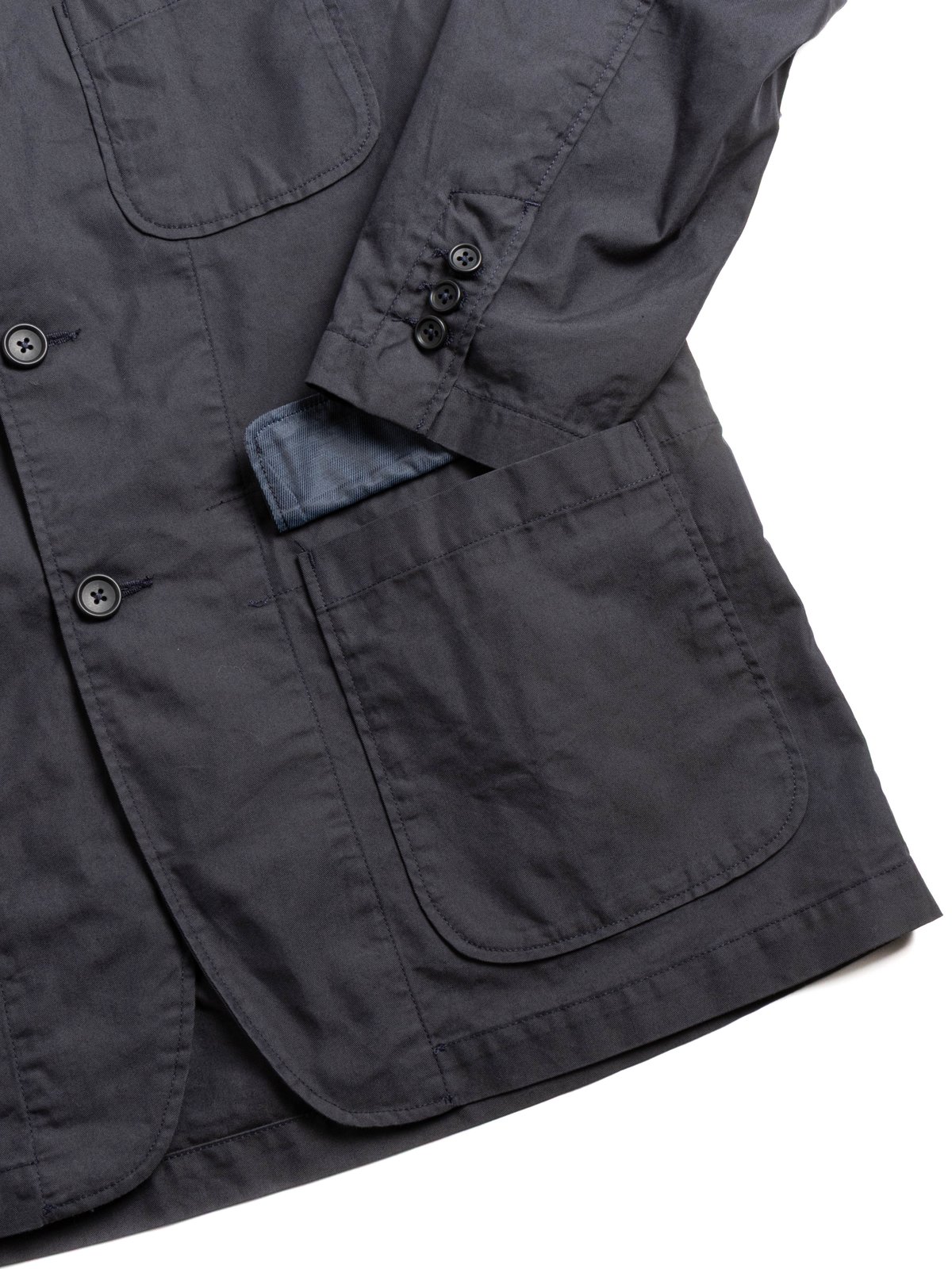 LOITER JACKET DK.NAVY LT.WEIGHT NYCO TWILL - Image 3