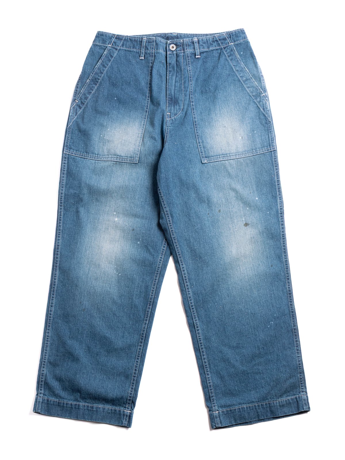 DENIM BAKER PANT (USED WASH) INDIGO - Image 1