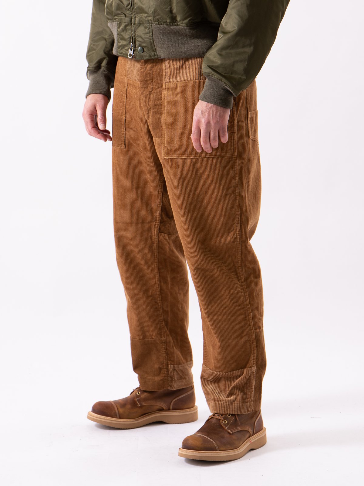 Chestnut Cotton 8W Corduroy Fatigue Pant by Engineered Garments The Bureau Belfast The
