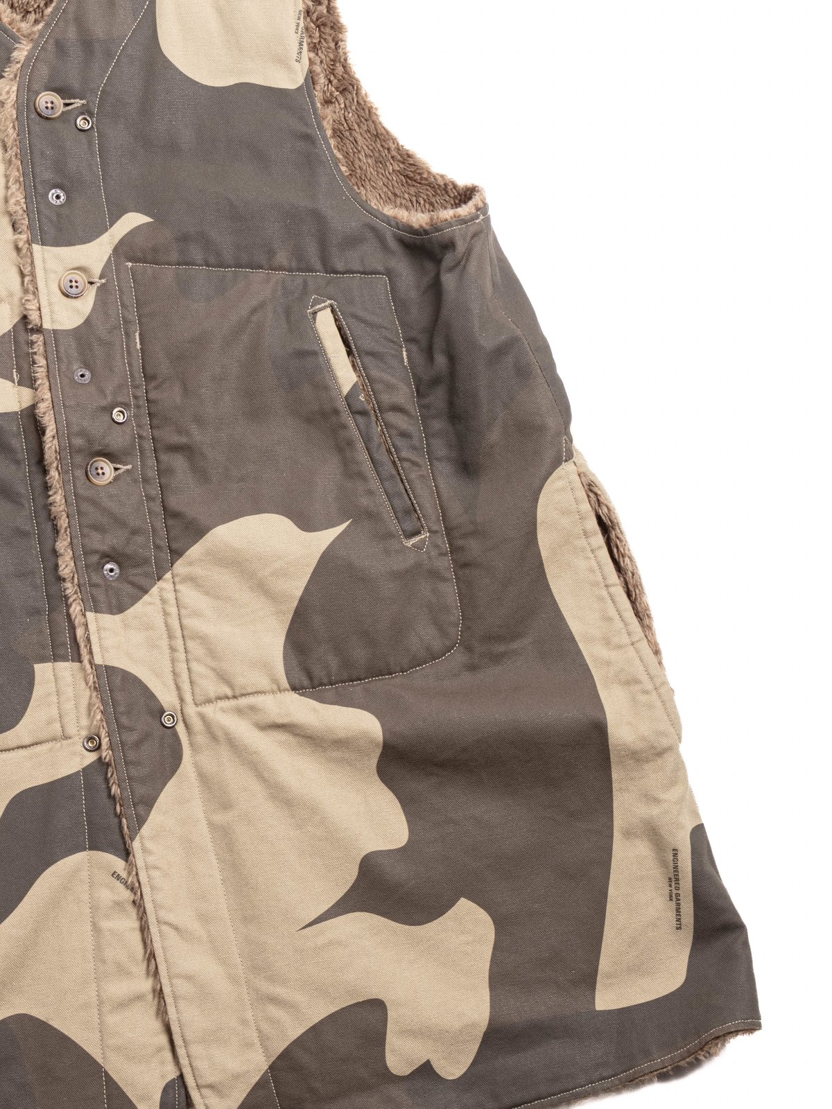 LINER VEST BROWN MAMMOTH DUCK CAMO CANVAS - Image 3
