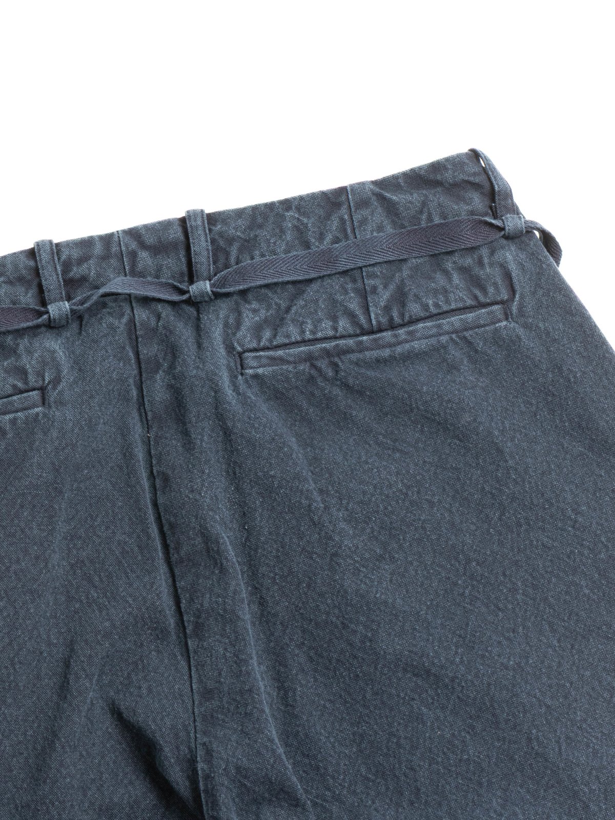 (SV–PT–001–11) 10oz CANVAS TAPERED 2TUCK PANTS(Short) LOGWOOD - Image 5