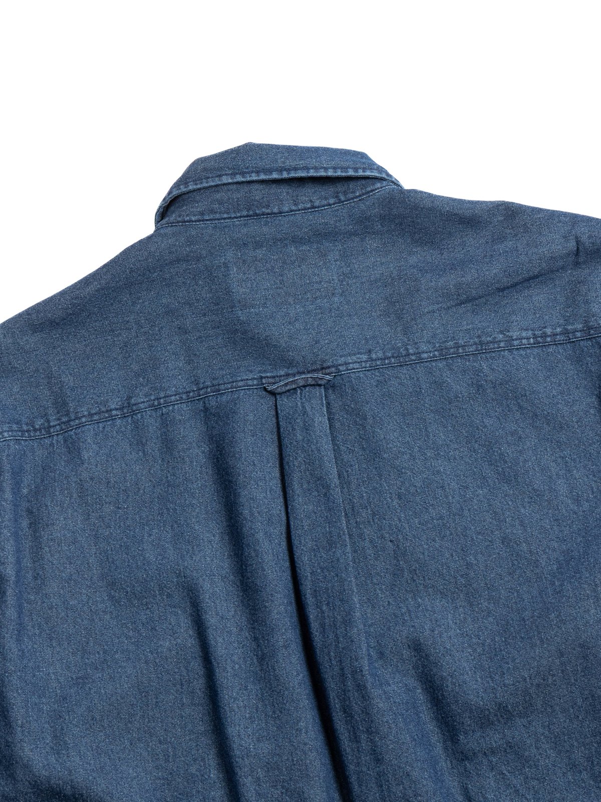 BLEACH DENIM UTILITY SHIRT WASHED INDIGO - Image 4