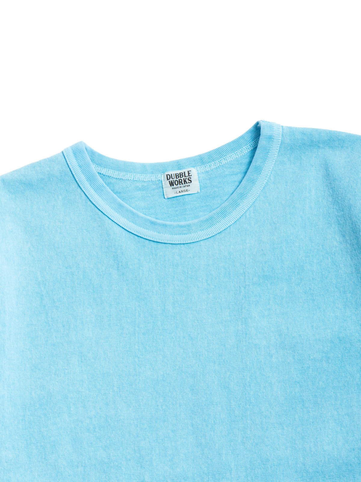 (37001PD) 9.5oz HEAVY WEIGHT S/S TEE / PD. LT. BLUE - Image 2