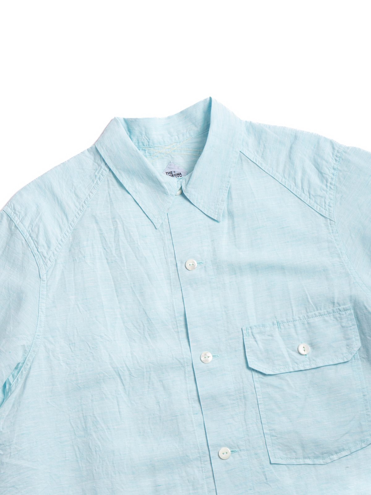 (CS011S) CORONA UTILITY FIELD SHIRT BLUE - Image 2