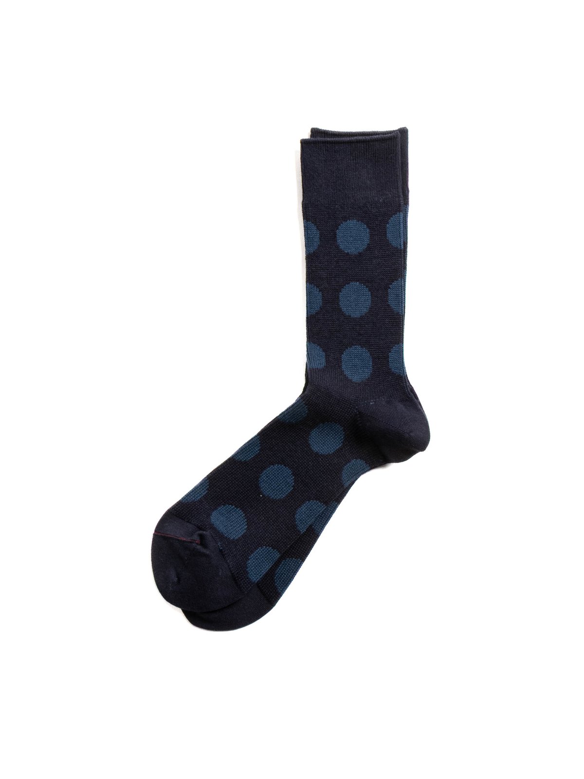 (R1628) PORTHOLE DOT SOCKS NAVY / INDIGO - Image 2