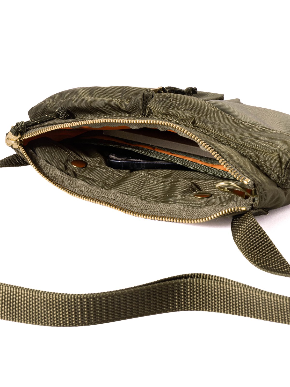 PORTER FORCE SHOULDER BAG 2 OLIVE - Image 4