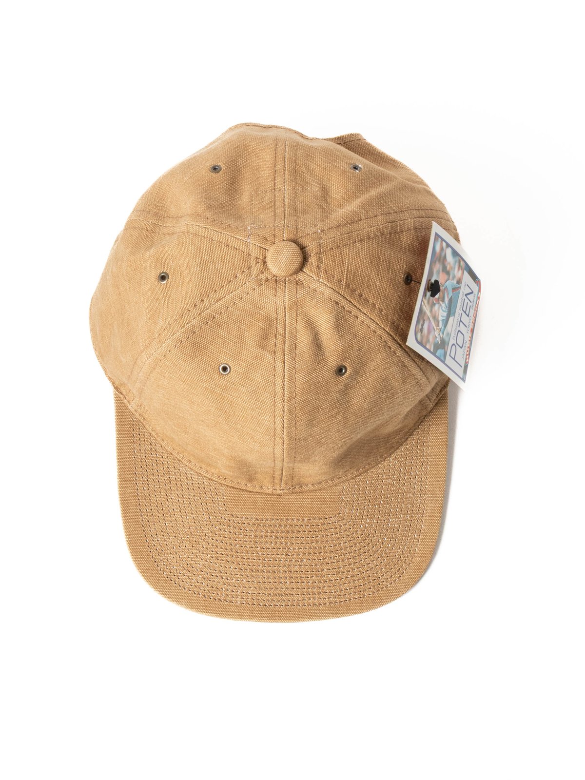 POTEN VINTAGE DUCK BASEBALL CAP CAMEL - Image 4