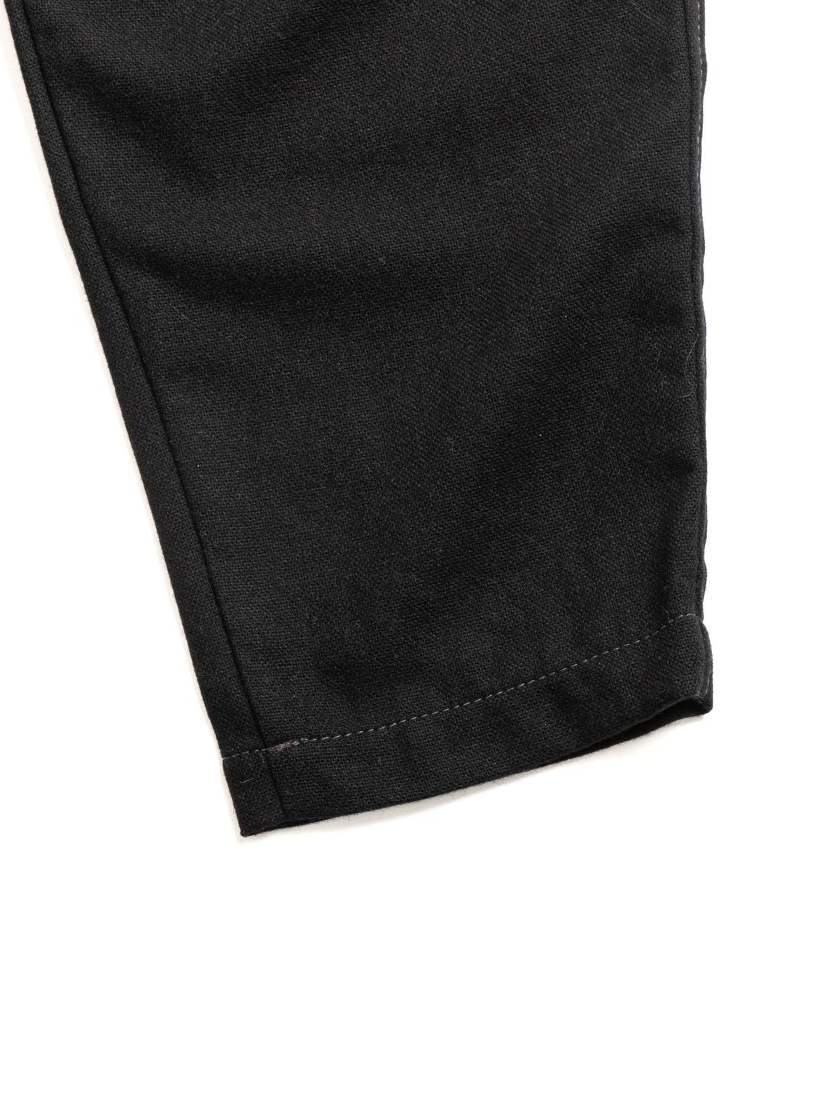 REWOOL TWEED TAPERED PANTS BLACK - Image 4