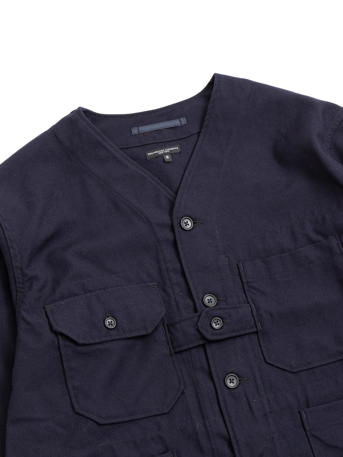 CARDIGAN JACKET DARK NAVY UNIFORM SERGE - Image 2