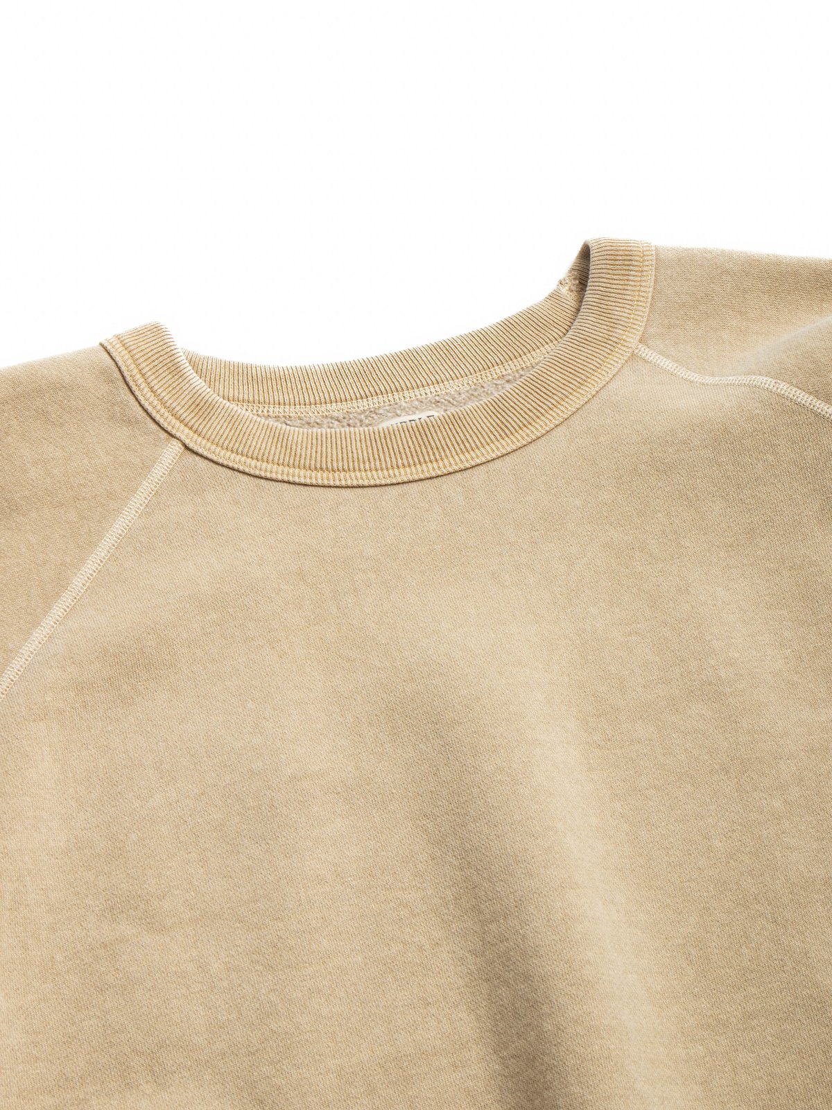 (LOT 83004PD) FLATSEAMS RAGLAN SWEAT SHIRT P.D. DARK BEIGE - Image 2