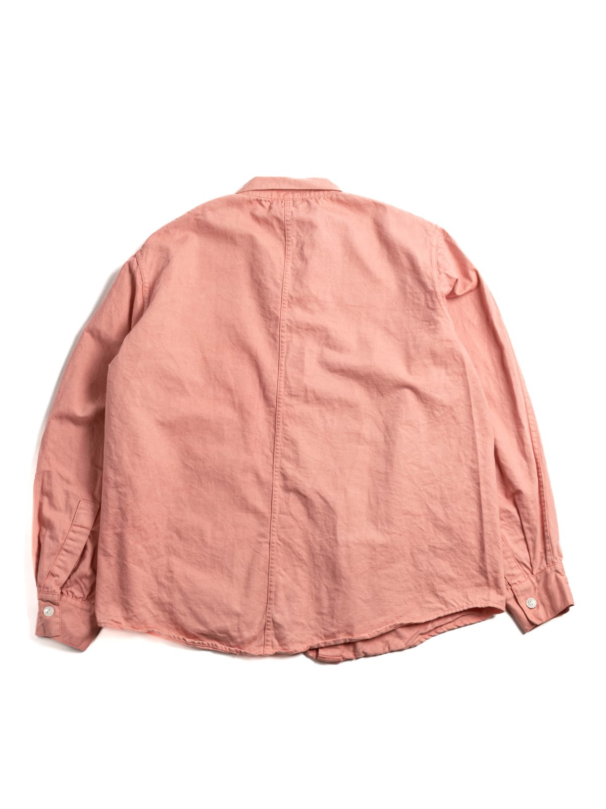 STOLE POCKET BUTTERFLY SHIRT CLEAN COTTON DRILL TURKEY RED DYED - Image 5