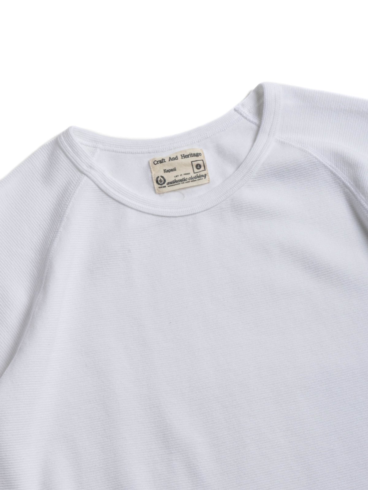 (KP9901MS) RAFFIA SPUN RIB SHORT SLEEVE T&ndash;SHIRT WHITE - Image 2