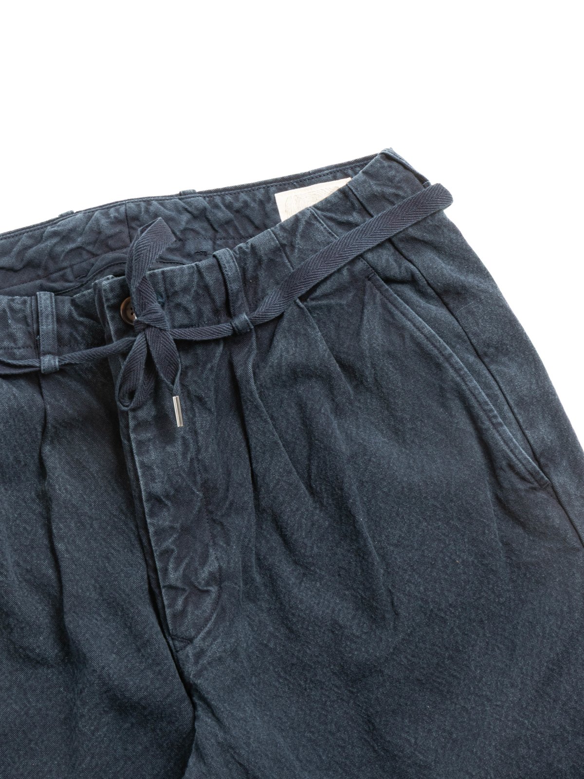 (SV–PT–001–11) 10oz CANVAS TAPERED 2TUCK PANTS(Short) LOGWOOD - Image 2