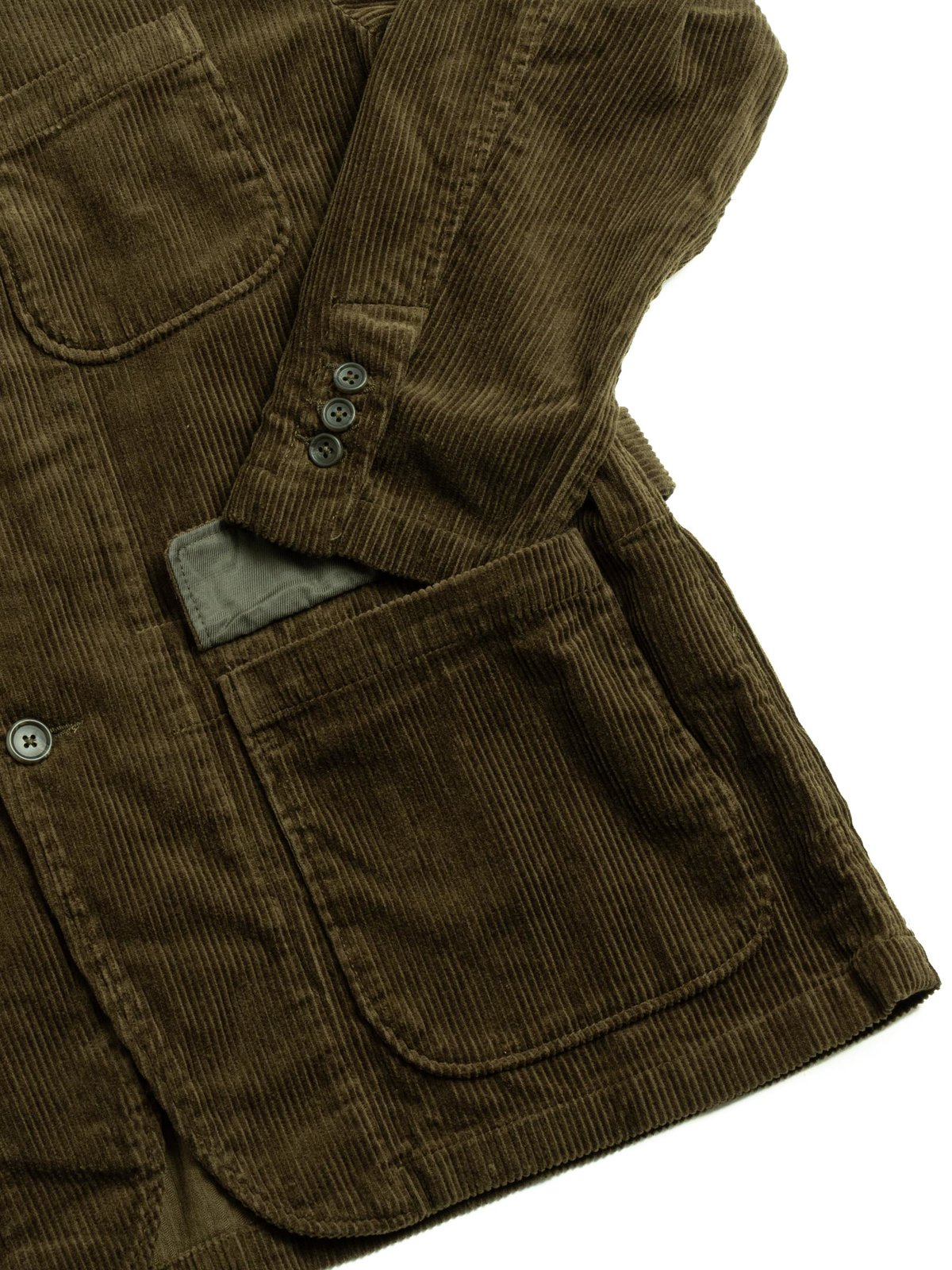 LOITER JACKET OLIVE COTTON 8W CORDUROY by Engineered Garments