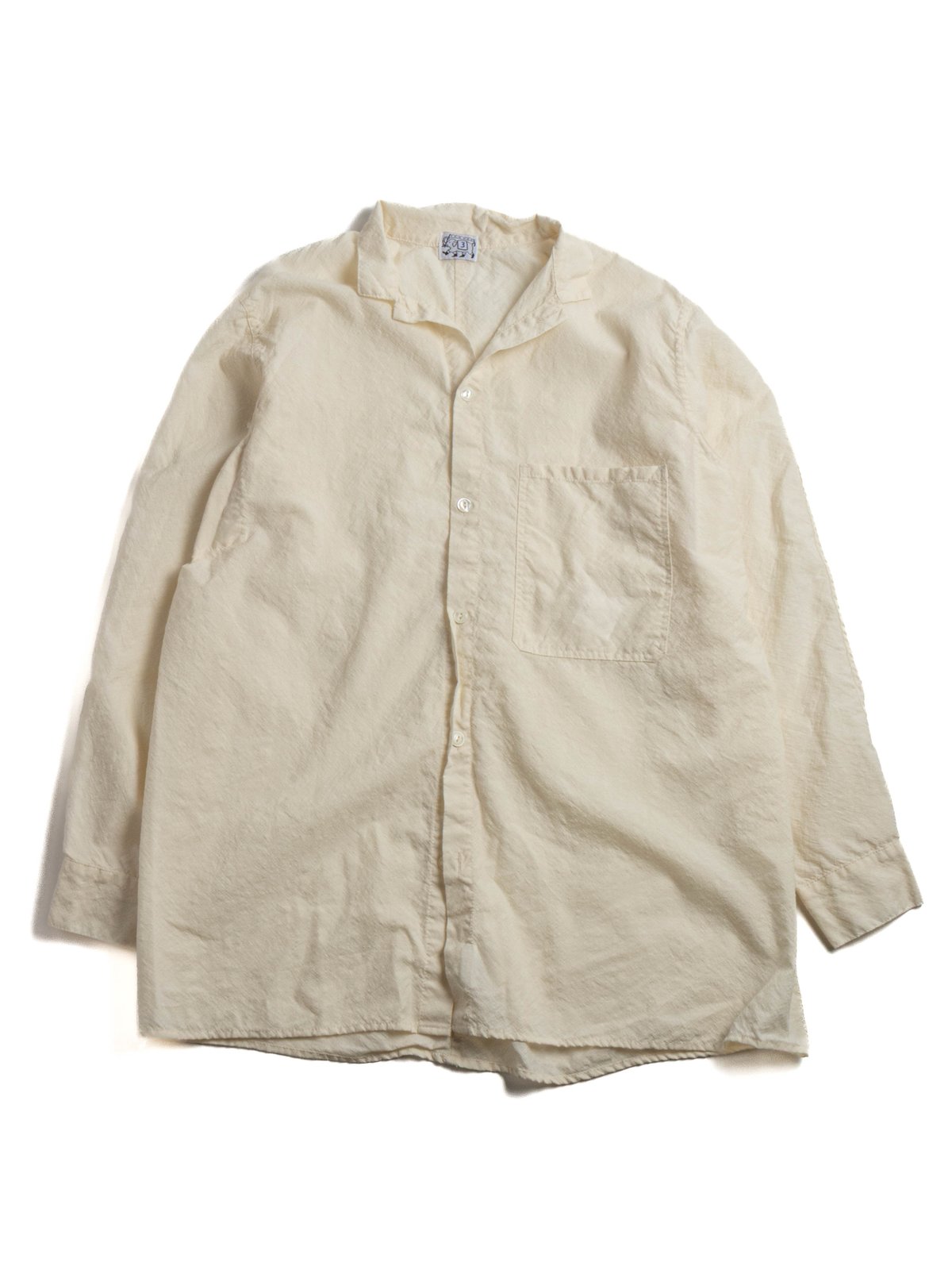 PLASTRON SHIRT WOOL CALICO RINSED - Image 1