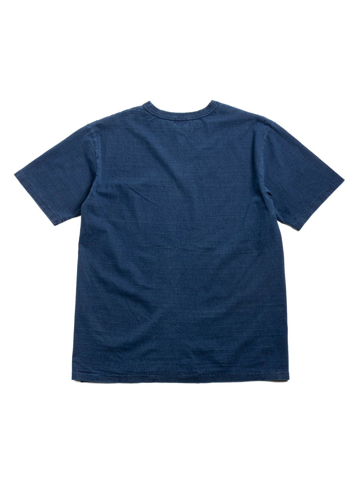 (LOT 35001IN) 7.7oz FALLEN COTTON MID WEIGHT S/S TEE / INDIGO - Image 4