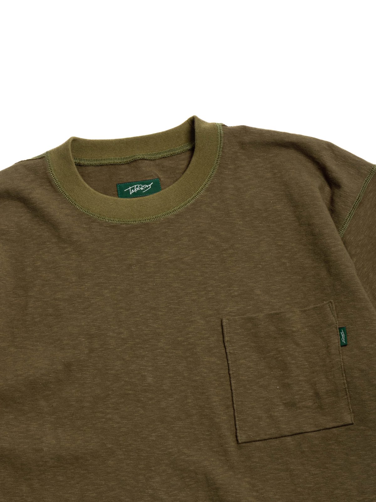 OLD COTTON ANGLER T&ndash;SHIRT FIELD DRAB - Image 2