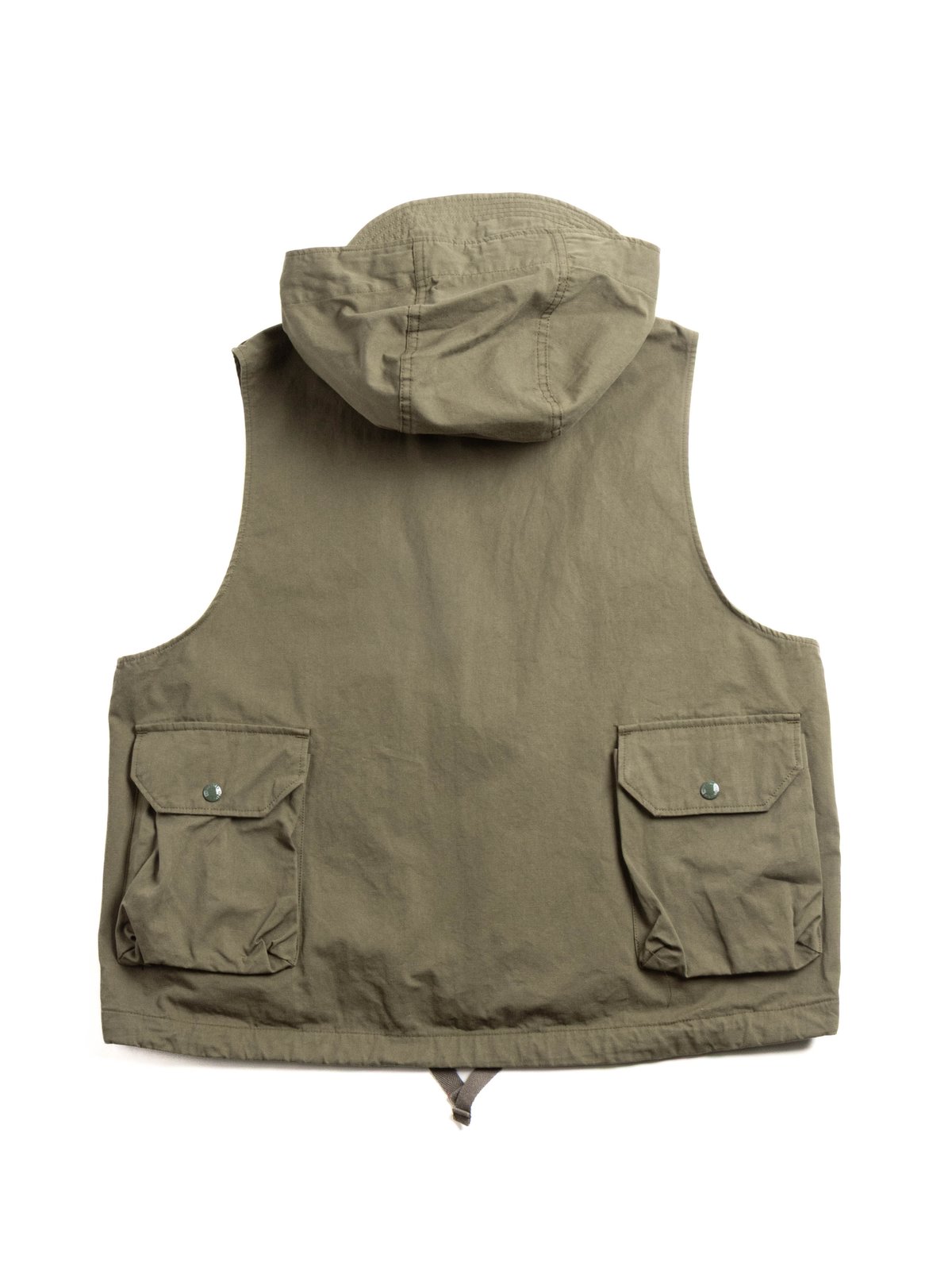 FIELD VEST OLIVE COTTON SAND CLOTH - Image 6